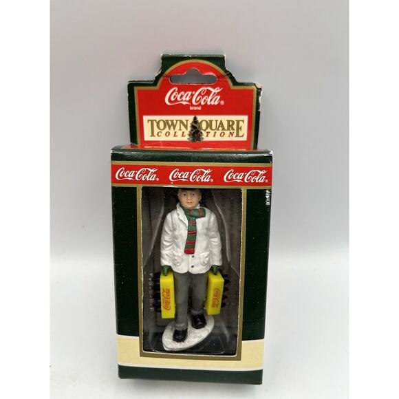 Coca Cola Town Square Stocking up Delivery Man 7980 1992 Collectibles CHRISTMAS - Picture 4 of 5